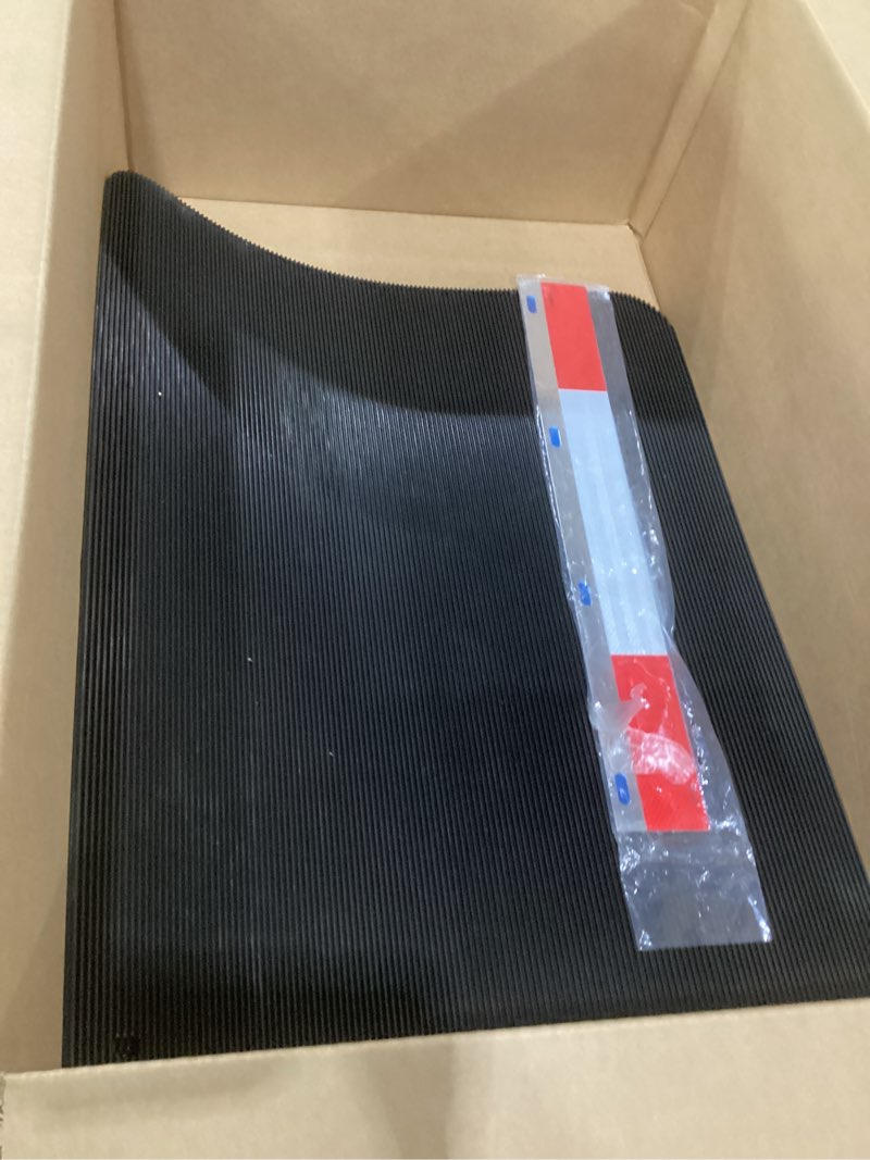 Condition photo showing Good Condition for 24"x30" black polymer mud flaps and 24"x3" mud flap reflector reflective tape fit for semi trucks trailers, 2 pack 24 x 30