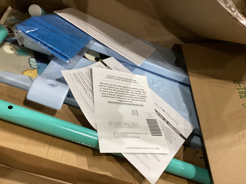 Condition photo showing As Is for Delta Children - Bluey 3D Toddler Bed, Blue Bed Bluey