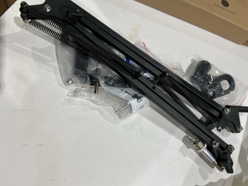 Condition photo showing As Is for innogear boom arm microphone mic stand for blue yeti hyperx quadcast solocast snowball fifine shure sm7b and other mic, black black standard mic arm