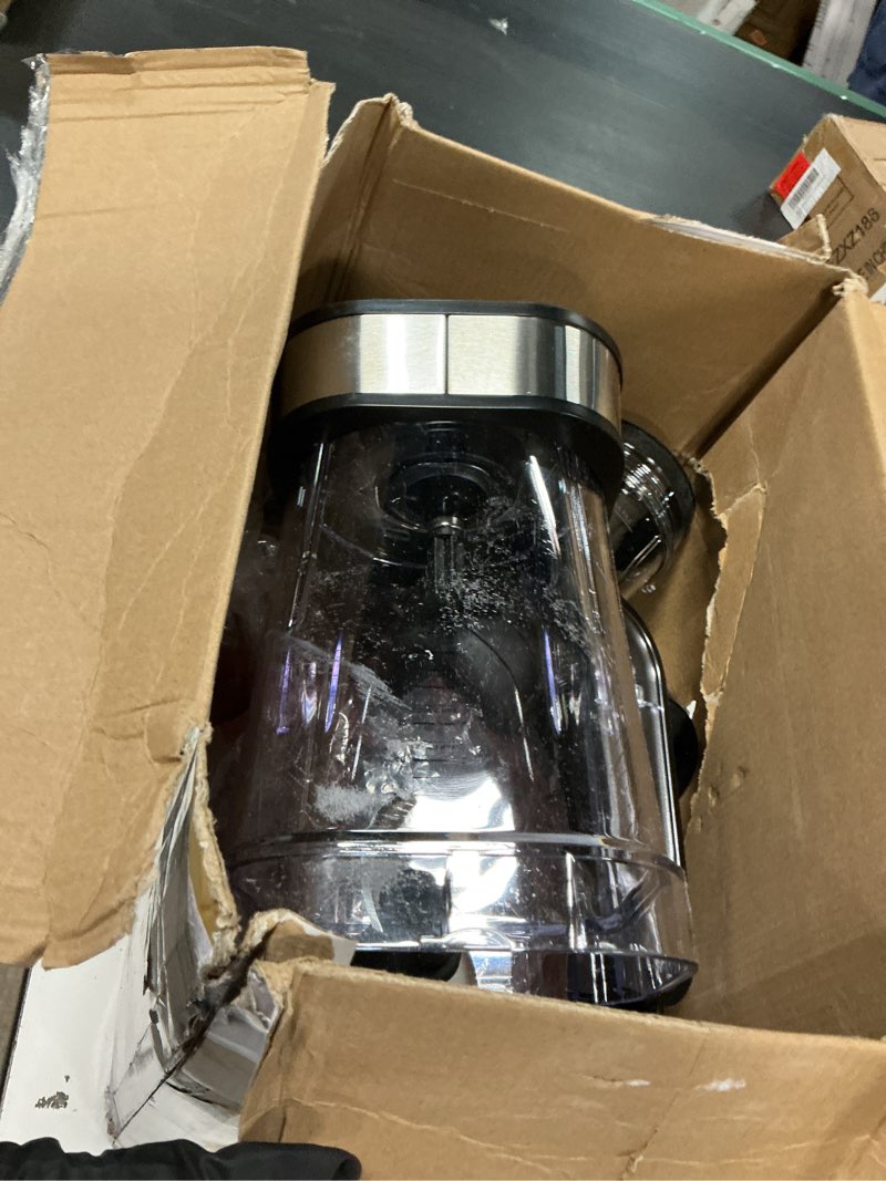 Condition photo showing As Is for ninja blender for kitchen | food processor combo system | smoothie maker & nutrient extractor | 6 functions for bowls, spreads, dough, shakes | 72-oz. pitcher & to-go cups | silver | ss351 1400 peak watts