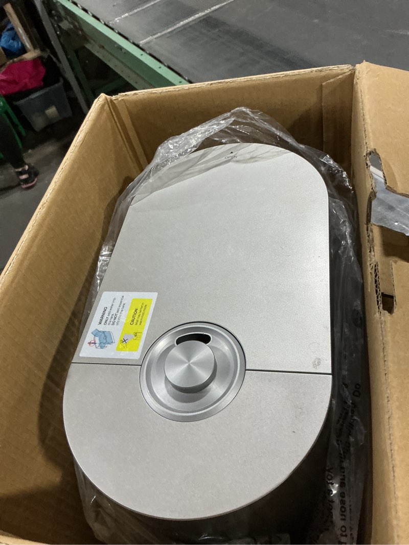 Condition photo showing As Is for DREO 6L Humidifiers for Bedroom, Smart Warm & Cool Mist for Large Room, 60Hr Quiet Runtime for Baby, Plant, Humidity Sensor, Indicator Light, 12H Timer, Google/Alexa, HM713S Silver