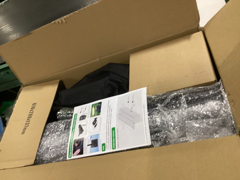 Condition photo showing Good Condition for poposoap 24 inch pond waterfall spillway with 1200gph pump, 304 stainless steel pond waterfall kit with 9.8ft corrugated tube, pond waterfall box for outdoor pond waterfall system garden decor-p46