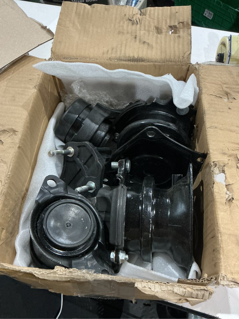 Condition photo showing As Is for engine motor & transmission mount set 6pcs compatible with 2003-2007 honda accord 2.4l, replaces a4526hy a4517 a4516 a4510 a4509 a4542, front rear upper support 2003 - 2007 honda accord 2.4l