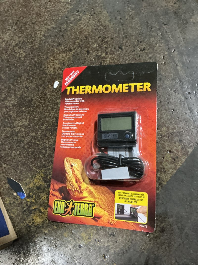 Condition photo showing New/Like New for (Bidding on 10) Exo Terra Digital Thermometer with Probe  Celsius and Fahrenheit