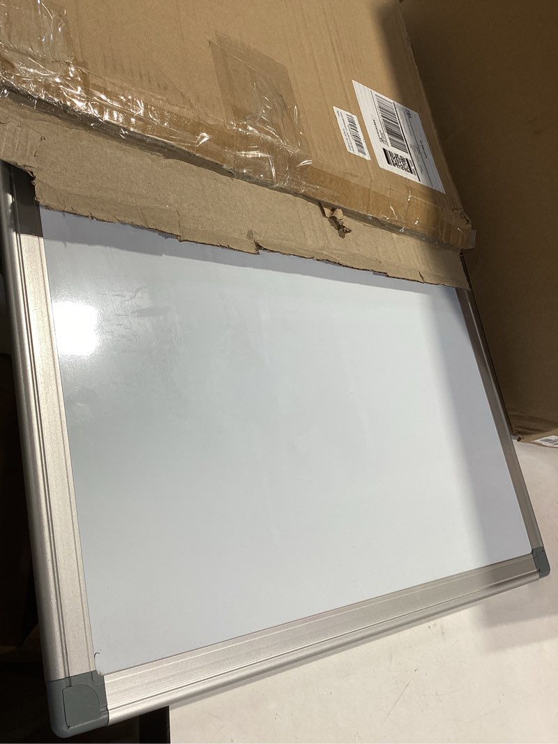 Condition photo showing Good Condition for Grtard White Board Dry Erase, 24" x 18" Magnetic Dry Erase Boards, Hanging Magnetic Whiteboard with Marker and Magnets, Dry Erase Board for Wall, Large White Boards Dry Erase for School, Office, Home 24 x 18 Inches Wall Mounted