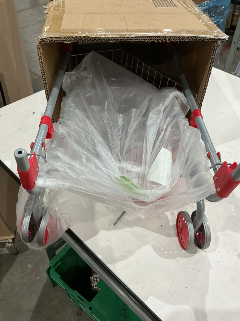 Condition photo showing Good Condition for hey! play! kids shopping cart - toddler grocery cart with pivoting front wheels and folds for easy storage - for pretend play grocery store