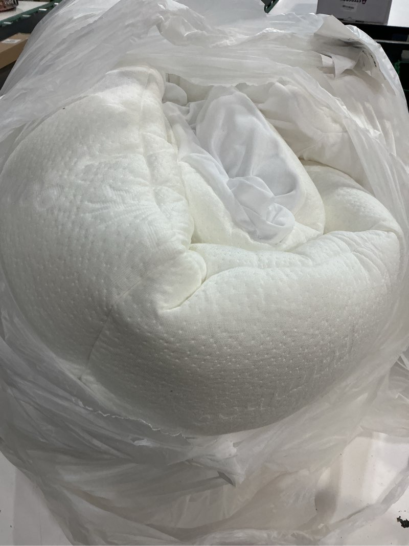 Condition photo showing Good Condition for ultra soft king size mattress topper - viscose made from bamboo pillow top mattress pad for back pain relief - naturally cooling for hot sleepers, white white king