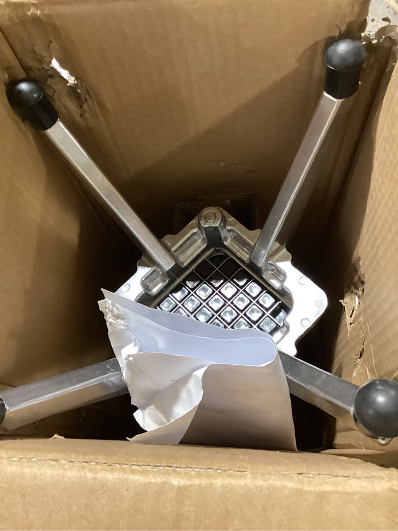 Condition photo showing Good Condition for Commercial Chopper Vegetable Dicer Cutter Fruit Dicer Heavy Duty Stainless Stee Dicer Cutter Onion Chopper Professional Food Dicer for French Fry Tomato Peppers Potato (1IN1, 1/2'') 1IN1 1/2''