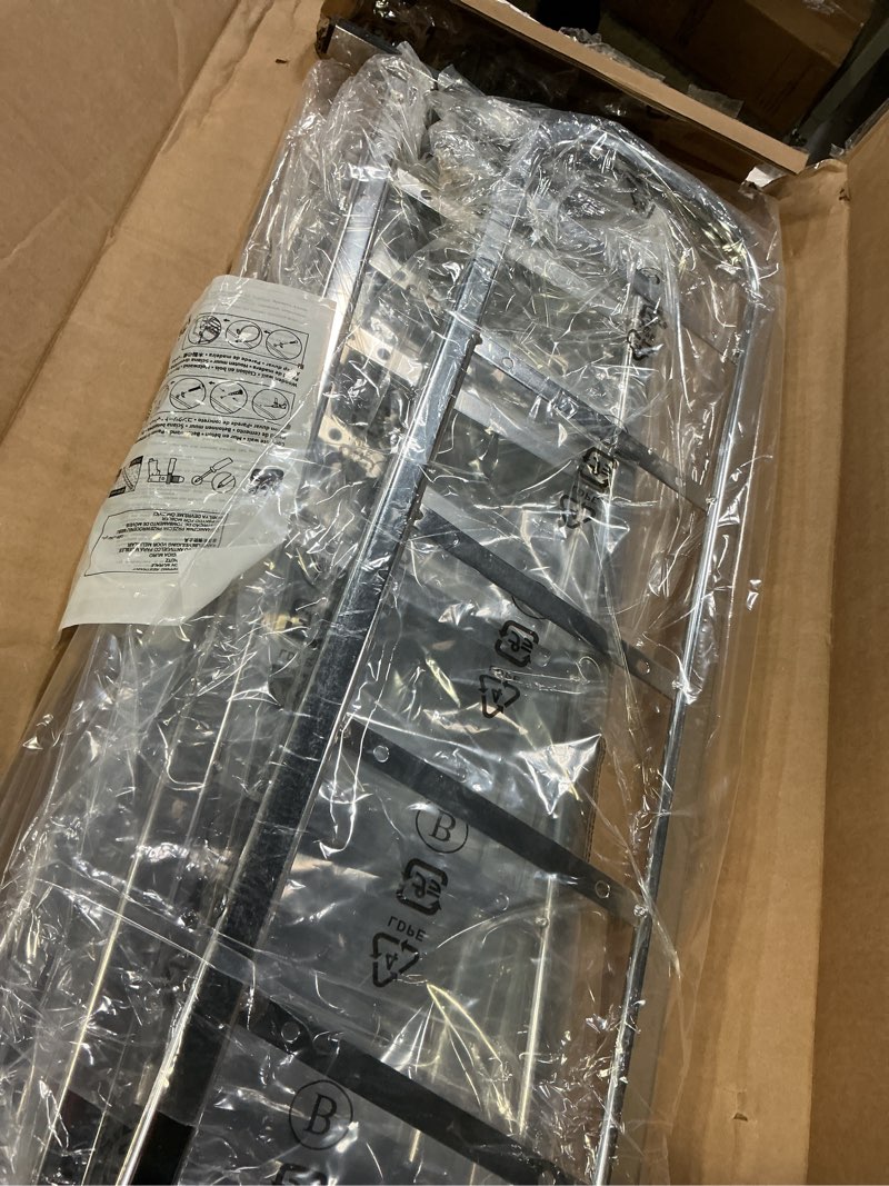 Condition photo showing Good Condition for Amazon Basics 50-Pair Shoe Rack Organizer, Chrome, 35.8 x 14.6 x 59.5 inches