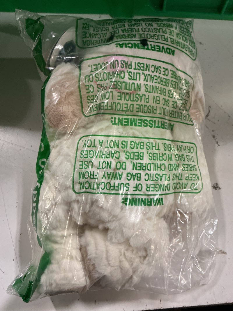 Condition photo showing As Is for mary meyer marshmallow zoo lamb soft toy, 13-inch lamb 13-inches