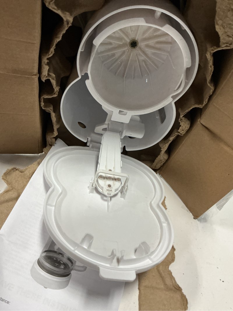 Condition photo showing As Is for mainstays 5 cup coffee maker, white, new condition