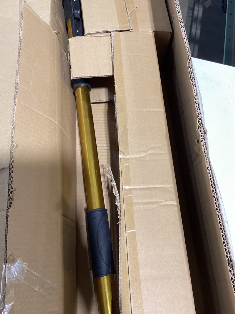 Condition photo showing Good Condition for 10 inch drywall flat finishing box with extension handle adjustable height 40''-64'', aluminum drywall flat finishing box tool finishing mud box for plasterboard wallboard sheetrock gold, adjustable height 40''-64''