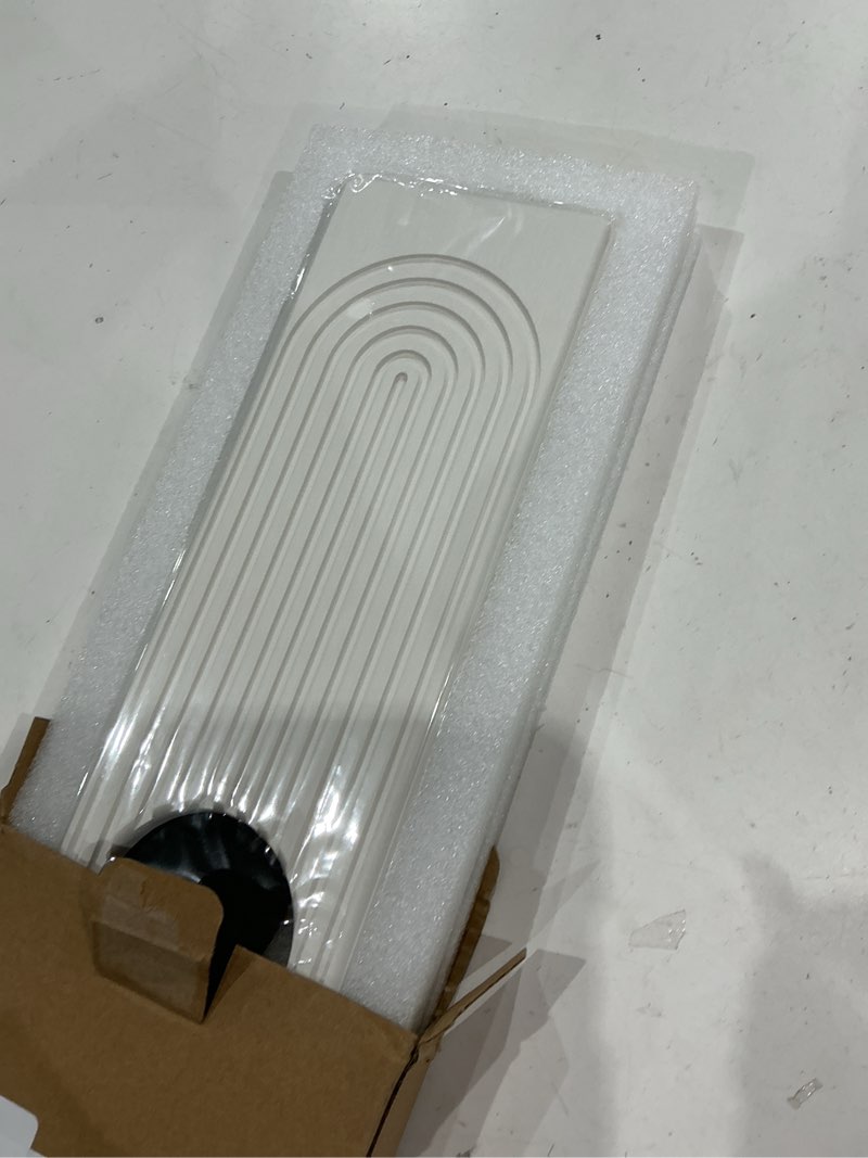 Condition photo showing Good Condition for stone faucet mat for kitchen sink with oval hole – 23.6" × 3.9" diatomite drying stone mat & sink protector, quick-dry splash guard water-absorbing tray for bathroom counter?white.23.6 x 3.9?