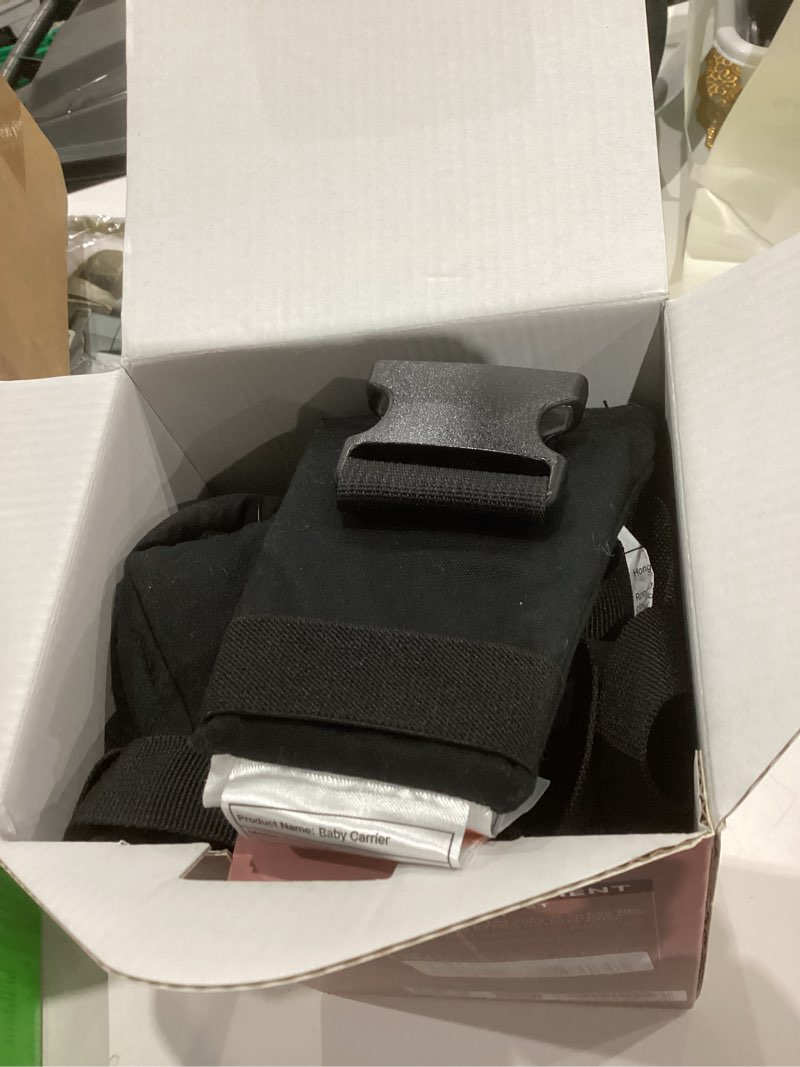 Condition photo showing Good Condition for Momcozy Baby Carrier - Ergonomic, Cozy and Lightweight Carrier for 7-45lbs, Effortless to Put On, Ideal for Hands-Free Parenting, Enhanced Lumbar Support, Purehug for Infant to Toddler, Black Cotton-Black