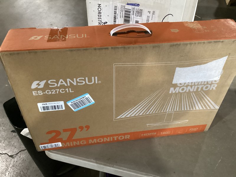 Condition photo showing Good Condition for sansui 27 inch curved 160hz gaming monitor, 1500r curved computer gaming monitor fhd 1080p, 4000:1, 110% srgb, fps/rts, 1ms mprt|freesync|hdr|low blue light|hdmi dp| vesa support, hdmi cable incl. 27 inch 160hz gaming curved 1500r