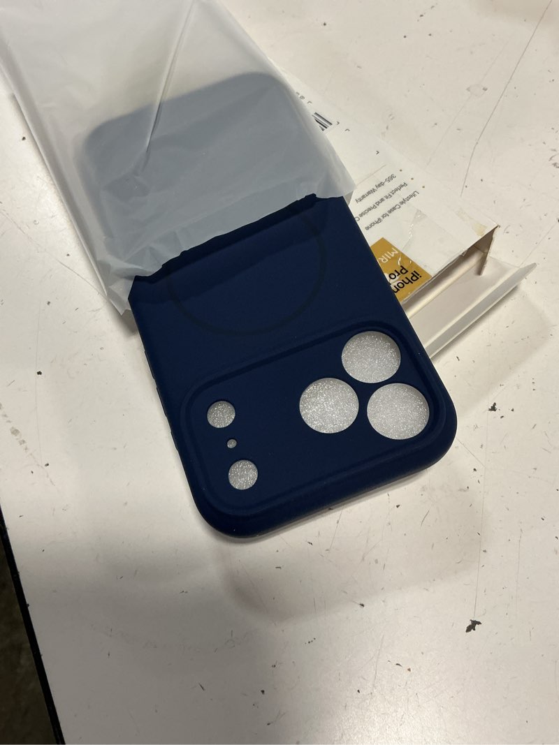 Condition photo showing Good Condition for miracase magnetic for iphone 17 pro max case, compatible with magsafe, integrated silicone camera control cover, 3.0mm thicken shockproof drop protection phone case for 17 promax, dark blue dark blue iphone 17 pro max