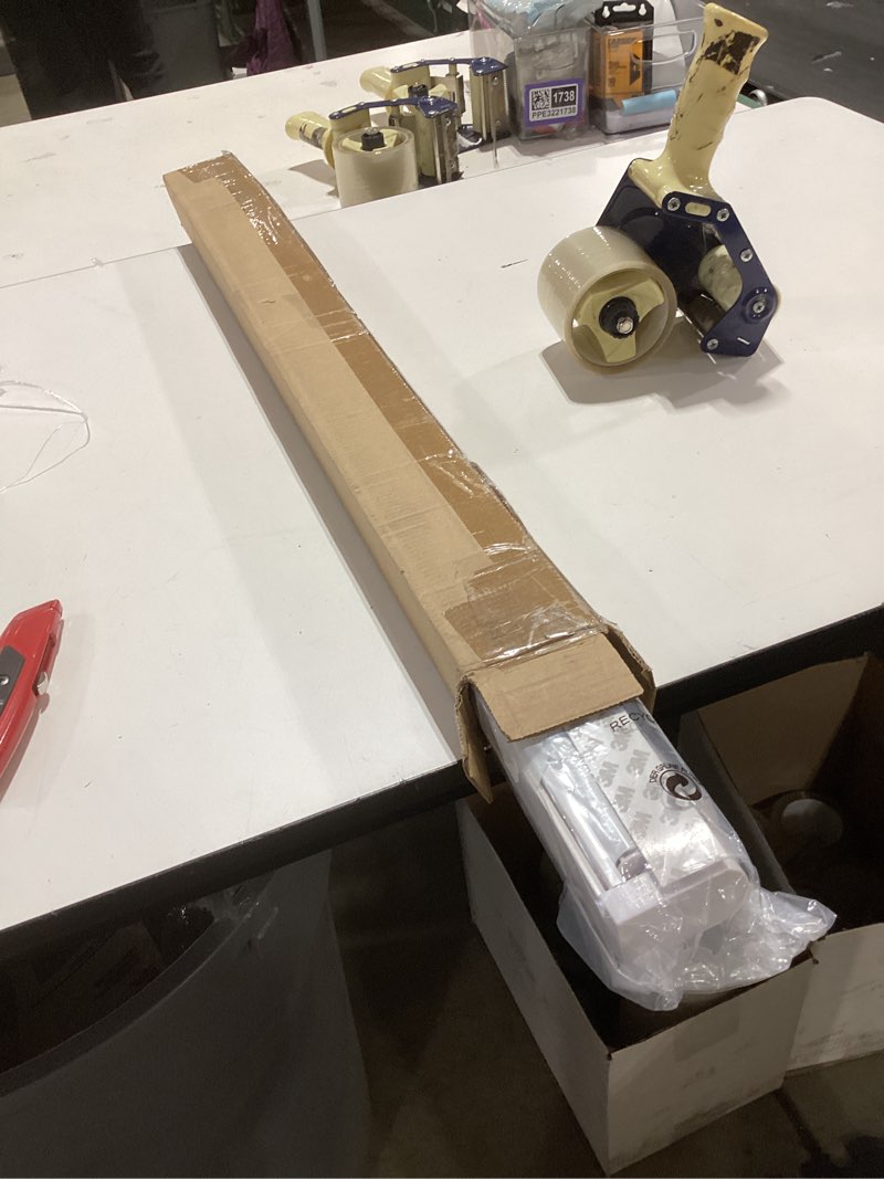 Condition photo showing New/Like New for lazblinds no tools no drill cordless roller shades, 100% blackout roller blinds for windows, thermal insulated uv protection waterproof roll up window blinds and shades, 30'' w x 72'' h, cream cream 30'' w x 72'' h