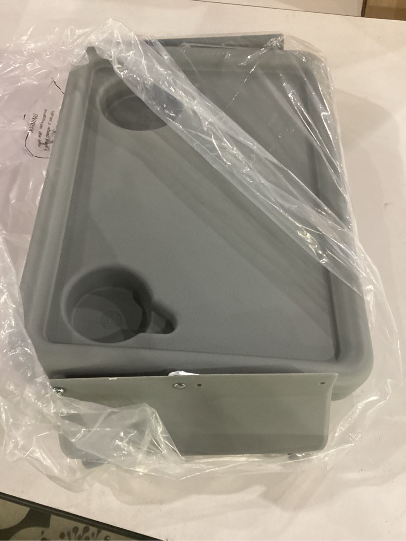 Condition photo showing Good Condition for dmi walker tray, rollator tray, mobility and walker accessory tray table fits most standard walkers, folding with two cup holders and tool free assembly, 16 x 11.8 inch gray 1 count (pack of 1)