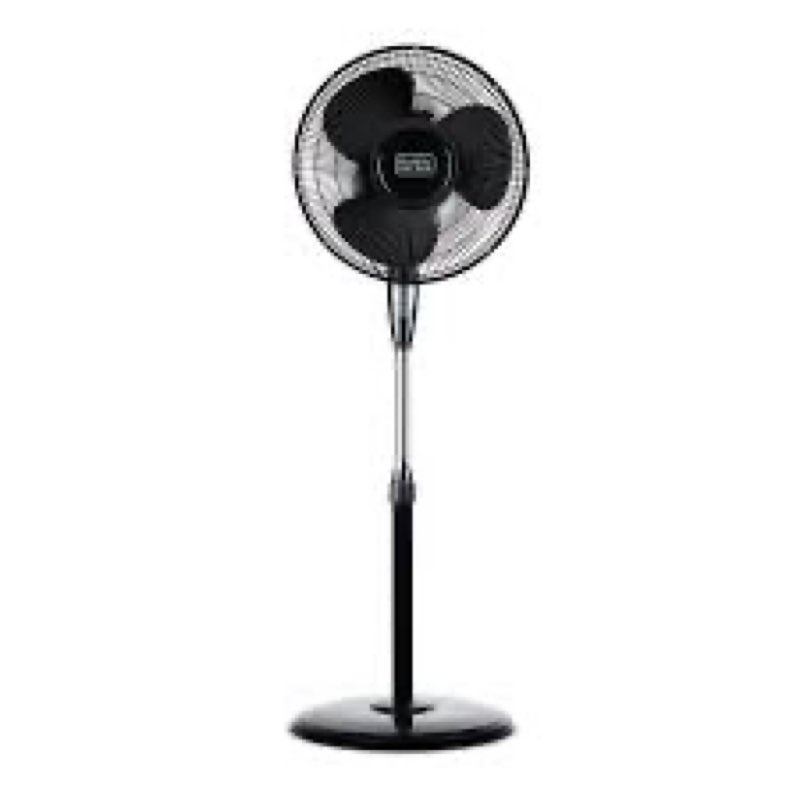 BLACK+DECKER 16 Inches Stand Fan with Pedestal Base, Height Adjustable Pedestal Fan with Remote and 