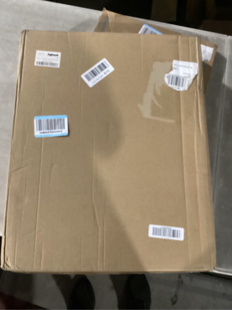 Condition photo showing New/Like New for yaetm 16x20 picture frame matted to 11x14 set of 4, walnut brown, solid wood 16x20 frame for photos, posters & art prints, horizontal and vertical wall mount (4 pack, walnut) 16"x20", 4 pack walnut