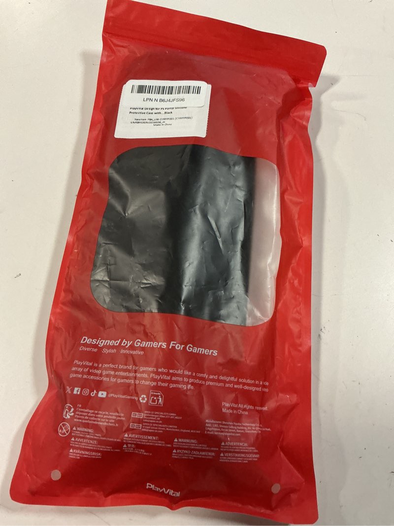 Condition photo showing Good Condition for playvital design for ps portal silicone protective case with thumb grips – enhanced grip comfort | anti-slip 3d studded design | full protection black