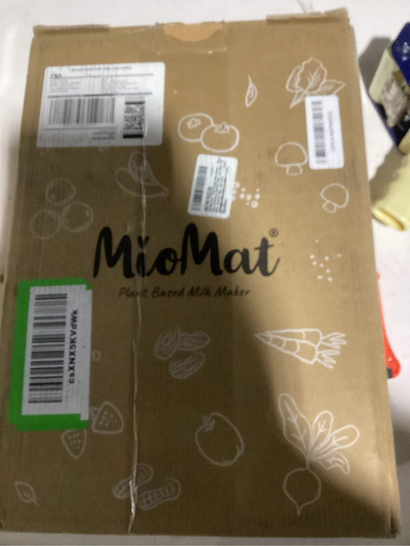 Condition photo showing New/Like New for miomat 8in1 plant based milk maker | make 40oz of natural almond milk, soy milk, oat milk, coconut milk, and more ... + soups, porridges, smoothies, purées... | automatically, at the touch of a button