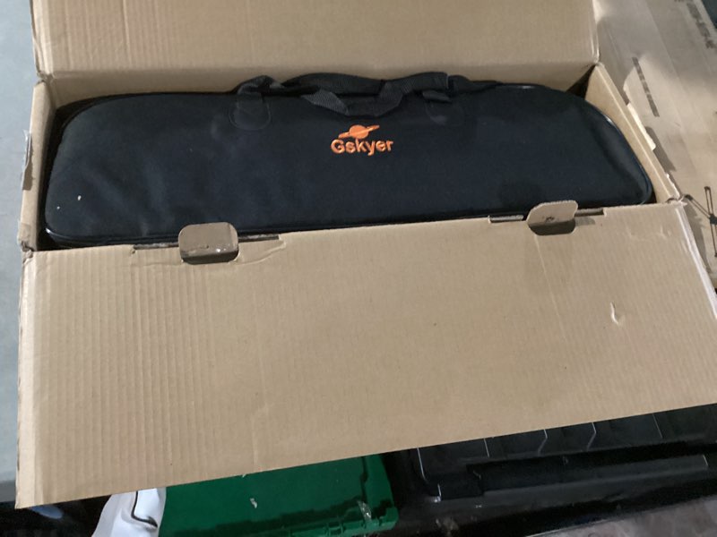 Condition photo showing As Is for gskyer telescope, 70mm aperture 400mm az mount astronomical refracting telescope for kids beginners - travel telescope with carry bag, phone adapter and wireless remote.