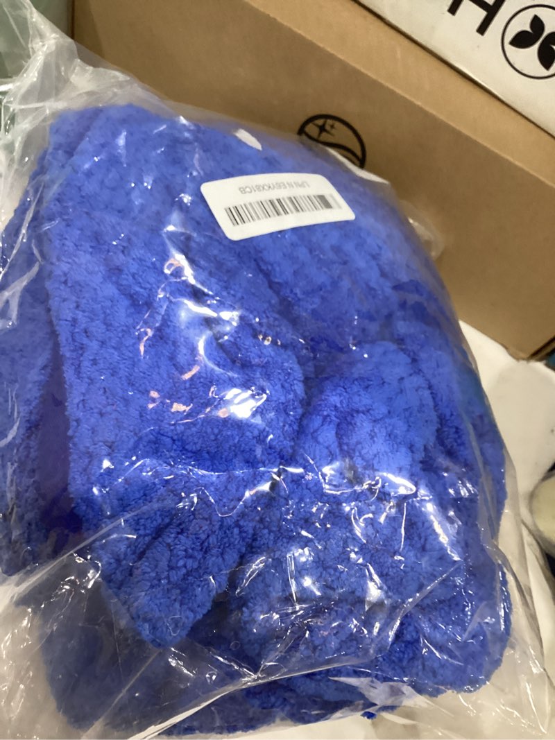 Condition photo showing New/Like New for geyecete dog drying coat - dog bathrobe towel - microfibre fast drying super absorbent pet cat bath robe towel, luxuriously soft - blue - xxl xx-large blue