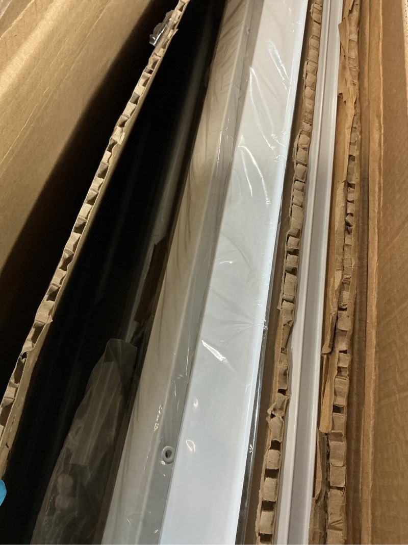 Condition photo showing Good Condition for Rolling Dry Erase Board 48 x 36 - Large Portable Magnetic Whiteboard with Stand - Double Sided Easel Style Whiteboard with Wheels - Mobile Standing White Board for Office, Classroom & Home Pearl White 48x36