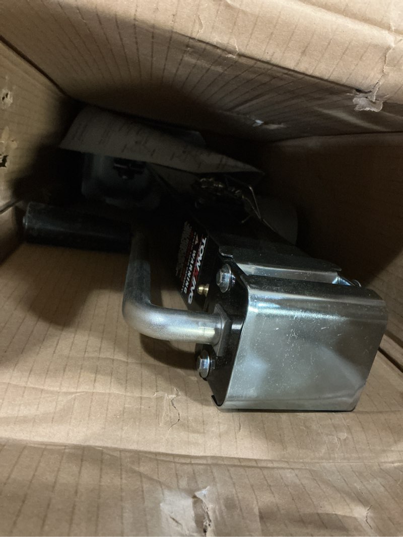 Condition photo showing Good Condition for 8000lbs pipe mount tongue jack, 15" lift, heavy duty swivel jack with drop leg, weld on jack for rv, boat, and utility trailers
