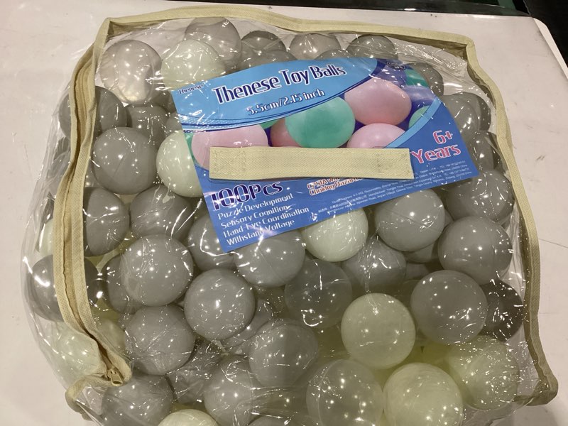 Ball Pit Balls for Kids, 100 pcs 2.15 Inches Small Size Thicken Soft Plastic Crush Proof Ball Pit Ba