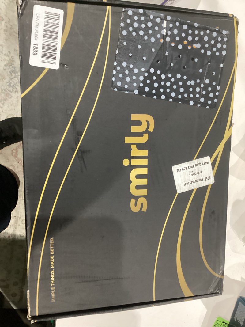 Condition photo showing As Is for SMIRLY Bamboo Wooden Cutting Boards for Kitchen, Set of 4 Large - Small with Holder, Bamboo Wood Cutting Board Set with Deep Juice Grooves, Non Toxic Serving Tray, Gifts for Women 4 Pack With Holder Natural Bamboo