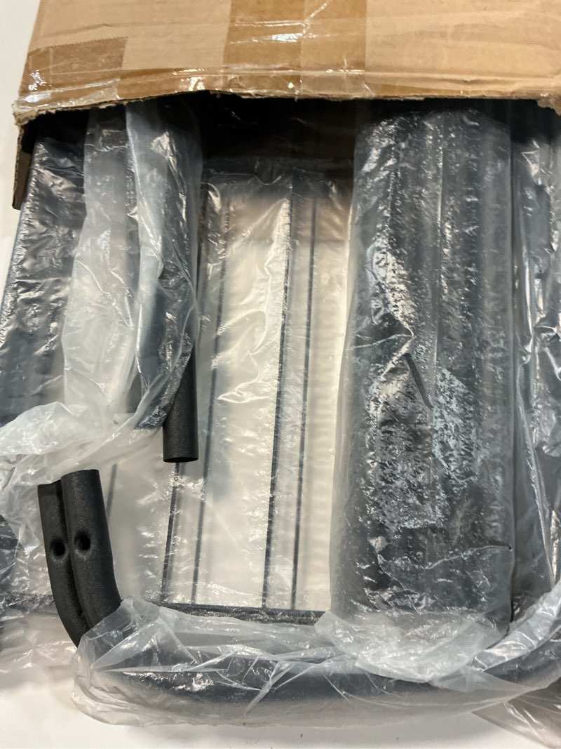 Condition photo showing Good Condition for sakugi clothes rack - clothing rack with storage mesh shelf & casters, heavy-duty metal clothing rack for hanging clothes, dresses, coats, large load capacity, easy assembly, black, 28.0"x16.9"x59.0" black 28.0" x 16.9" x 59.0" (1 rod)