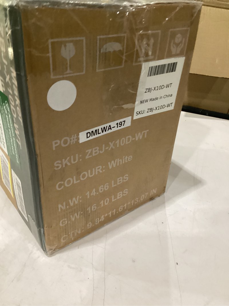 Condition photo showing New/Like New for smug ice makers countertop with handle, portable ice machine, 9 bullet ice cubes in 6 mins, 26lbs in 24hrs, auto-cleaning, with basket and scoop, for home, kitchen, rv, camping, black