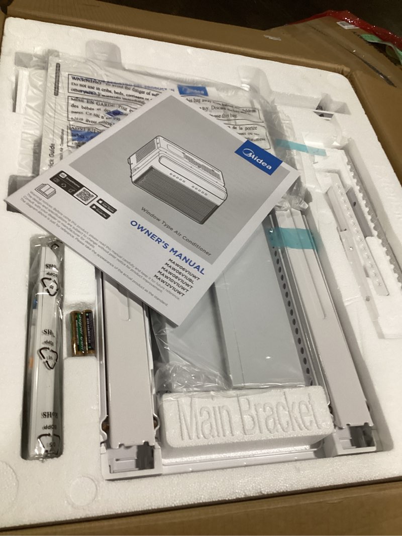 Condition photo showing Good Condition for midea 12,000 btu u shaped smart inverter window air conditioner - cools 550 sq ft, ultra quiet with open window operation - alexa/google assistant compatible, 37% energy savings, remote (2026 edition)