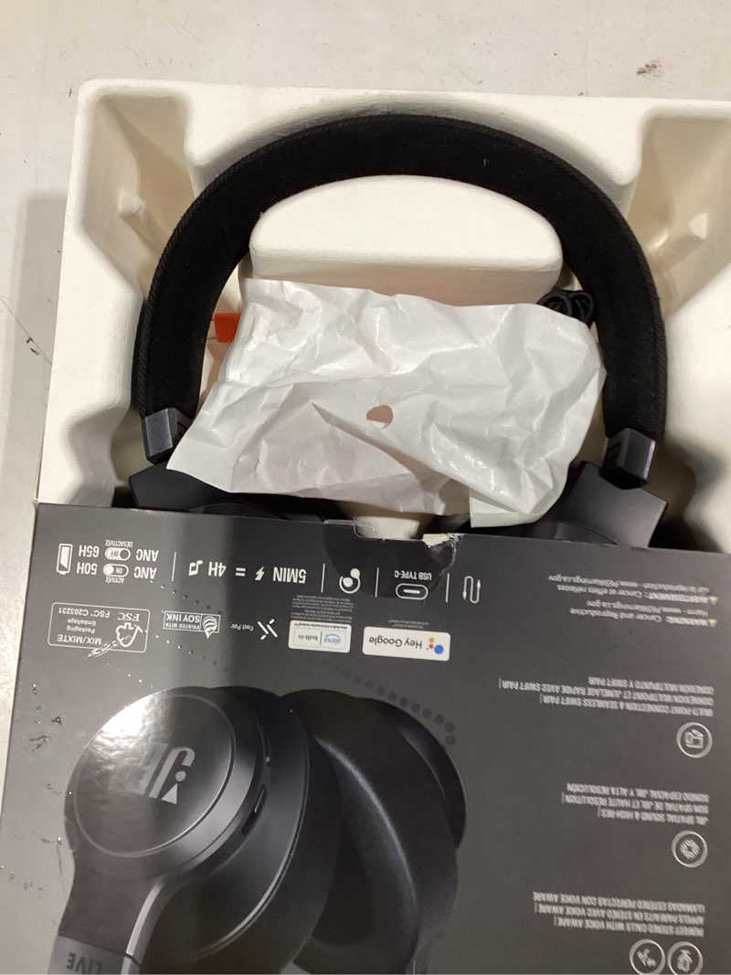 Condition photo showing As Is for jbl wireless bluetooth over-ear headphones 1 pk