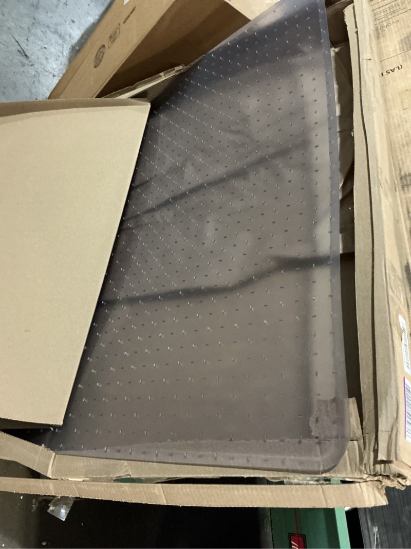 Condition photo showing Good Condition for es robbins extra high pile carpet chair mat, rectangle 36"x48", beveled edge rectangle 36" x 48" beveled edge