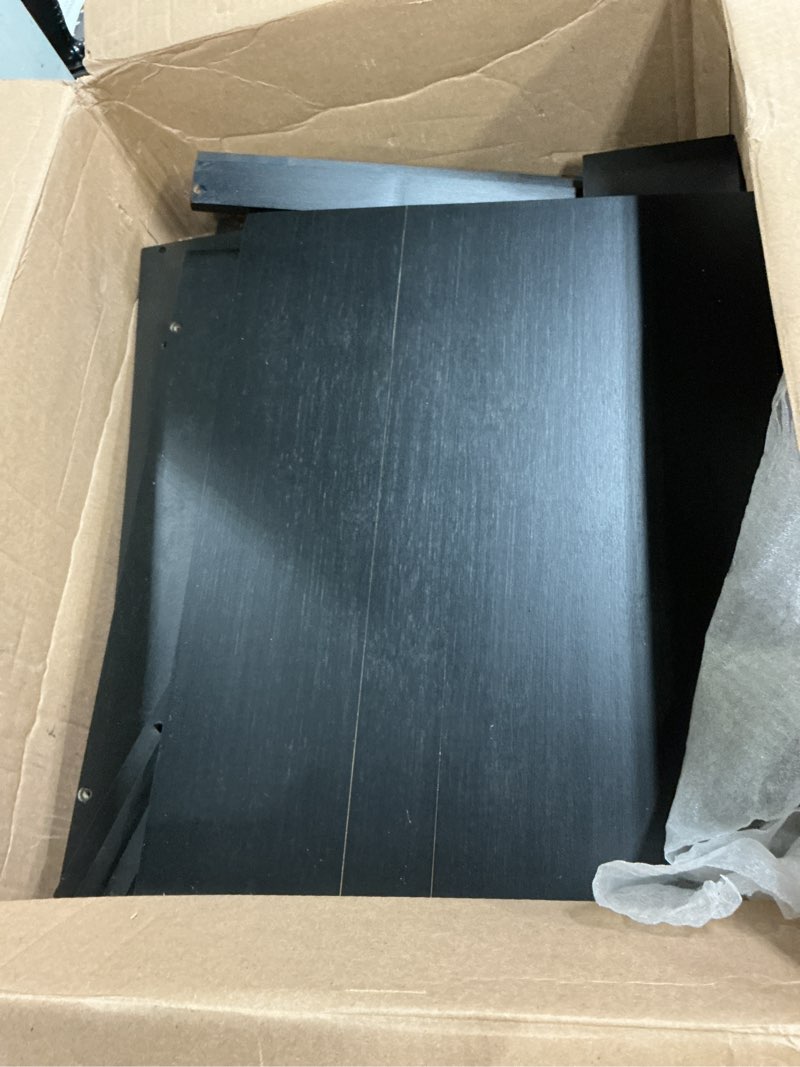 Condition photo showing As Is for Similar Bedroom Nightstand,One Drawer, Low Shelf, Superior Top, Black