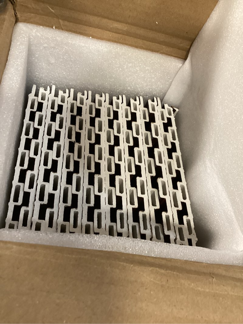 Condition photo showing Good Condition for Art3d WPC Wainscoting Panels, 16-Pack 48 x 6 Inch 3D Wall Accents for Interior Wall Decor, Living Room, Bedroom, Walnut 48" * 6" Walnut 16