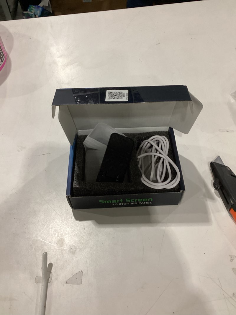 Condition photo showing As Is for VBESTLIFE Computer Temp Monitor, 3.5Inch Mini IPS USB C PC Temperature Display CPU RAM Data Monitor PC Sensor Panel Display, for DIY Computer (White)