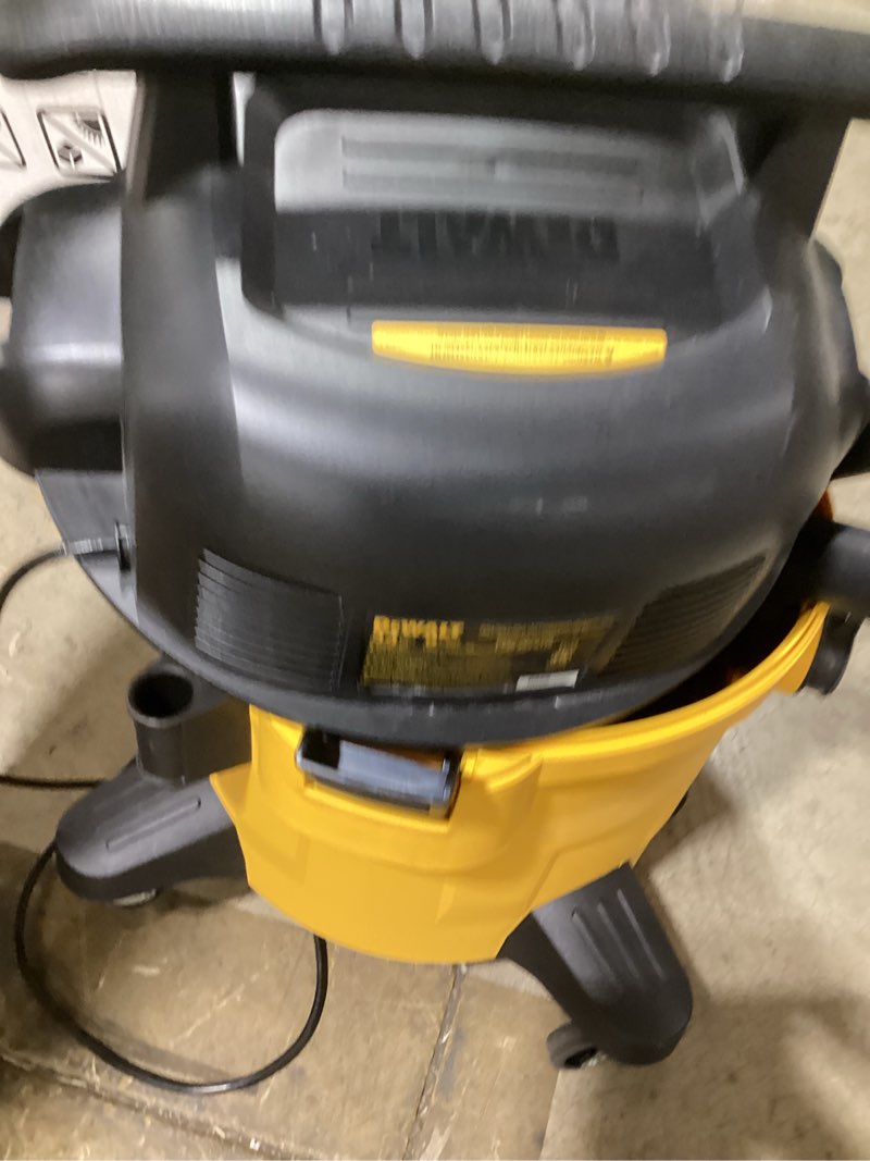 Condition photo showing As Is for 9 gallon shop vac