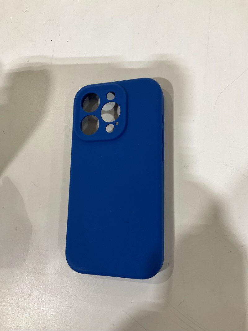 Condition photo showing Good Condition for LOVE 3000 Designed for iPhone 15 Pro Case, Premium Silicone with [Soft Anti-Scratch Microfiber Lining] Shockproof Protective Phone Case for Men Women Girls 6.1", Klein Blue Klein Blue iPhone 15 Pro 6.1inch
