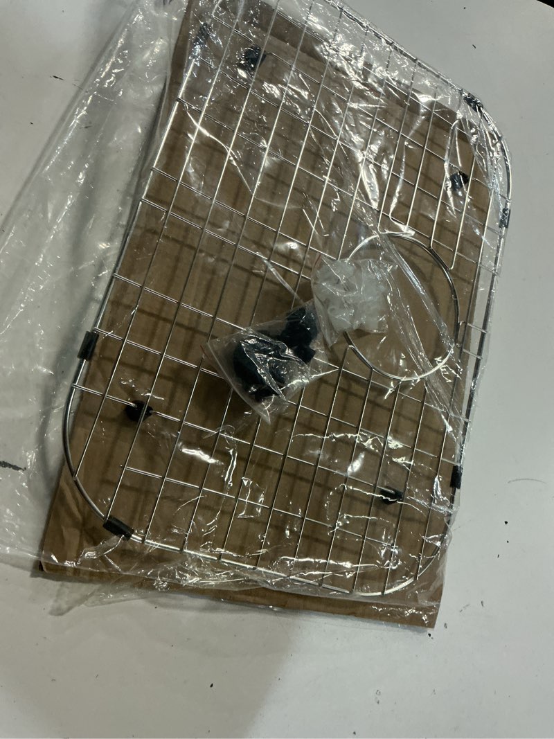 Condition photo showing Good Condition for serene valley sink bottom grid 19-1/16" x 13-5/8”, rear drain with corner radius 3-1/2", sink protector nlw1914r