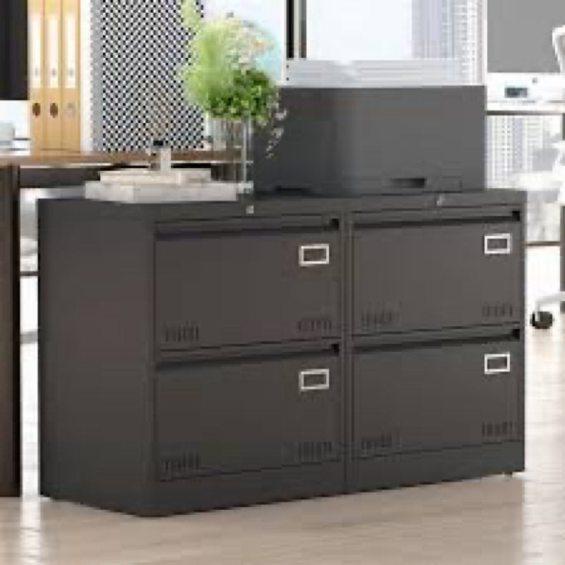 (INCOMPLETE)Mochalight 4 Drawer File Cabinet with Lock, Vertical File Cabinets for Home Office, Metal Filing Cab