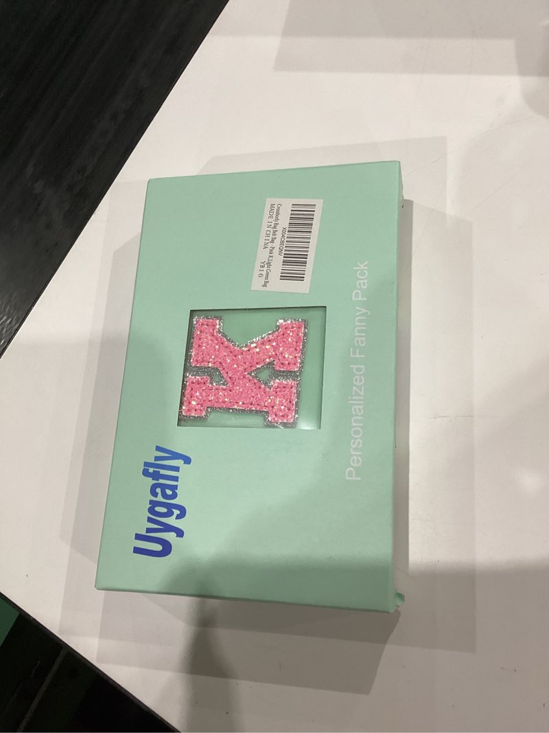 Condition photo showing New/Like New for Fanny Pack Belt Bag Crossbody Bags with Initials Letter Patch Trendy Stuff for Teens Cute Stuff Birthday Gifts for Teenager Girls | Light Green,Initial K Light Green K