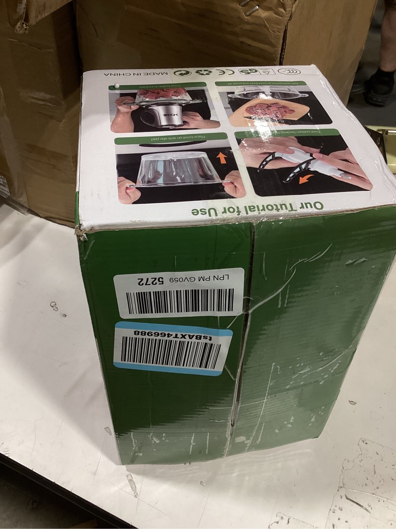 Condition photo showing Good Condition for 3-speed electric food processor: meat grinder, vegetable chopper & baby food maker - 300w, 2 bowls (8 cup stainless steel+8 cup glass), quiet operation