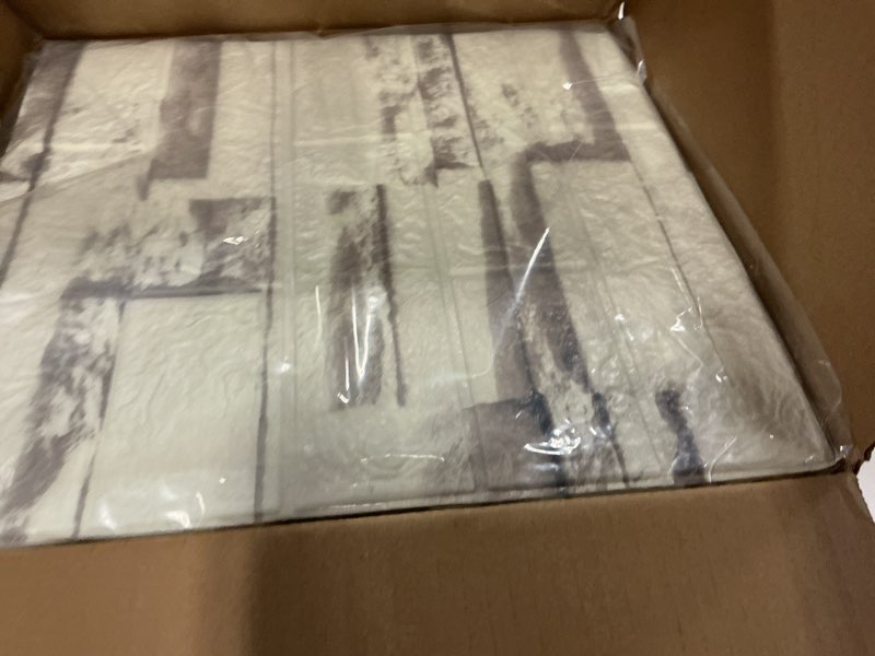 Condition photo showing New/Like New for yu li 3dh 20 foam 3d wall panels for peel and stick, • 3d brick wallpaper to peel and stick, red synthetic stone wall panels, self-adhesive wallpaper (30 units, gray) 50+ bought last month