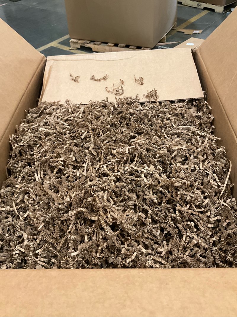Condition photo showing Good Condition for box usa kraft crinkle paper filler (10lb) - shredded paper for basket stuffing, shipping, packaging, confetti, crafts & holidays - crinkle cut