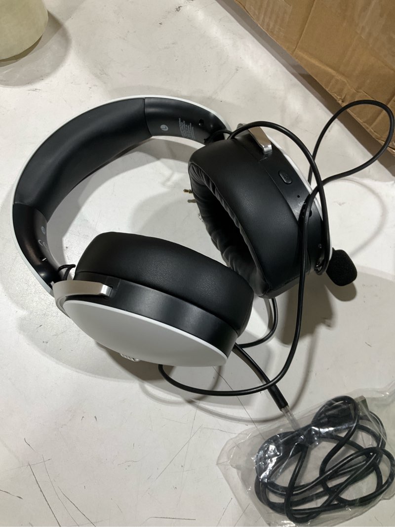 Condition photo showing Good Condition for acer 2.4ghz wireless gaming headsets for ps5, ps4, pc, switch, 3 in 1 gaming headphones with noise canceling mic, stereo sound, 40+hr battery, 50mm drivers - white