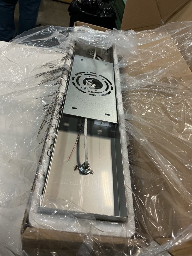 Condition photo showing Good Condition for SineRise LED Modern Bathroom Vanity Light Fixtures (3-Light, 24-Inch, Dimmable), Chrome Modern Acrylic Bathroom Wall Lighting Fixtures Over Mirror (Cool White 6000K) 3-Light, 24-Inch Chrome- Dimmable